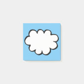 Eenvoudige moderne Cloud Think Bubble Post-it® Notes (Voorkant)