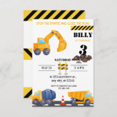 Eenvoudige moderne constructie Verjaardag uitnodig Kaart (Voorkant / Achterkant)