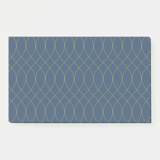 Eenvoudige, moderne, coole, trendmatige bocht, gol post-it® notes (Voorkant)