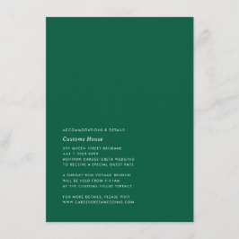 Eenvoudige moderne detailkaart informatiekaartje