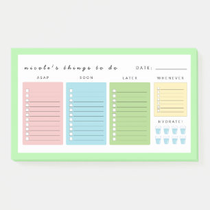 Eenvoudige moderne dingen om te doen post-it® notes
