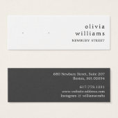 Eenvoudige moderne displaykaart voor oorhangers mini visitekaartjes (Voorkant /achterkant)