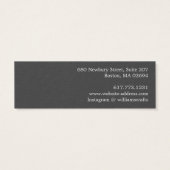 Eenvoudige moderne displaykaart voor oorhangers mini visitekaartjes (Achterkant)