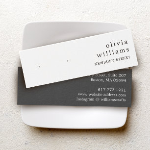 Eenvoudige moderne displaykaart voor oorhangers mini visitekaartjes