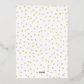 Eenvoudige Moderne Dubbele Boog Twee Foto's Folie Feestdagenkaart (Achterkant)