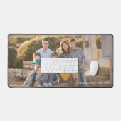 Eenvoudige moderne elegante aangepaste tekst foto  bureaumat (Keyboard & Muis)