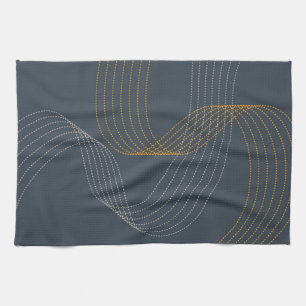 Eenvoudige, moderne, elegante, koele, trendy illus theedoek