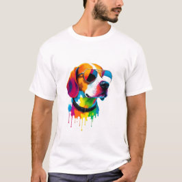 Eenvoudige, moderne en trendy T-shirt met huisdier