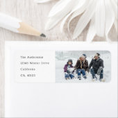 Eenvoudige moderne etiketten met fotoadressen (Insitu)