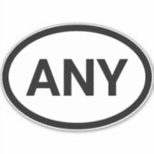 Eenvoudige moderne Europese stijl Aangepaste Lands Sticker (Voorkant)