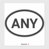 Eenvoudige moderne Europese stijl Aangepaste Lands Sticker (Vel)