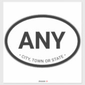 Eenvoudige moderne Europese stijl Aangepaste Lands Sticker (Vel)