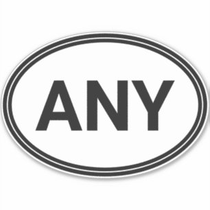 Eenvoudige moderne Europese stijl op maat gemaakt  Sticker