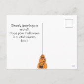 Eenvoudige Moderne Familie Gelukkige Halloween Fot Feestdagenkaart (Achterkant)