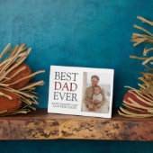 Eenvoudige moderne familie vaders dag foto naam fotoplaat (Zijkant)