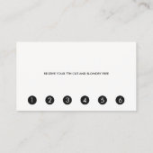 Eenvoudige moderne FAUX Silver Striped Loyalty 6 P (Achterkant)