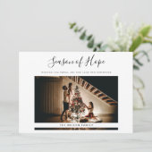 Eenvoudige moderne feestdag met kerst Kaart (Staand voorkant)