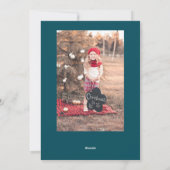 Eenvoudige Moderne Feestdagen | Groen 2 Foto  Feestdagenkaart (Achterkant)