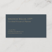 Eenvoudige moderne financiële diensten visitekaartje (Voorkant)