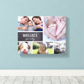 Eenvoudige, moderne fotocollage canvas afdruk (Insitu (Houten vloer))