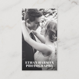 Eenvoudige moderne fotofotografie visitekaartje