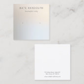 Eenvoudige moderne foto's die juwelen weergeven vierkante visitekaartje (Voorkant / Achterkant)