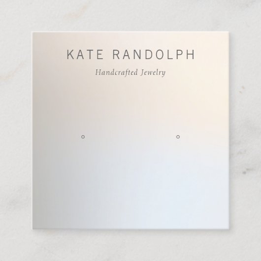 Eenvoudige moderne foto's die juwelen weergeven vierkante visitekaartje (Voorkant)