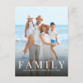 Eenvoudige, moderne fotoserie minimalistisch aange briefkaart (Voorkant)