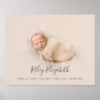 Eenvoudige moderne geboorte-Baby en pasgeboren fot