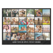 Eenvoudige moderne gepersonaliseerde 24 foto colla tafelkleed (Voorkant (Horizontaal))