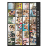 Eenvoudige moderne gepersonaliseerde 24 foto colla tafelkleed (Voorkant)