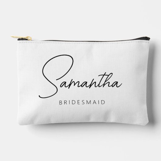 Eenvoudige moderne gepersonaliseerde bruidsmeisje etui (Voorkant)