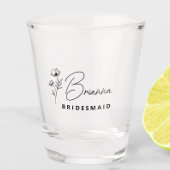 Eenvoudige Moderne Gepersonaliseerde Bruidsmeisje  Shot Glas