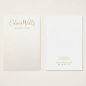 Eenvoudige, moderne, Gold Earning-schermkaart Visitekaartje (Voorkant /achterkant)