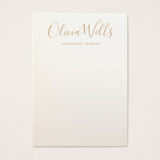 Eenvoudige, moderne, Gold Earning-schermkaart Visitekaartje (Voorkant)