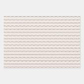 Eenvoudige moderne golvende lijnen en stippen vaka inpakpapier vel (Voorkant 3)