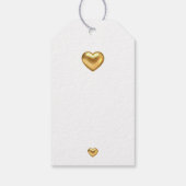 Eenvoudige, moderne gouden Labels voor weddenschap Cadeaulabel (Achterkant)
