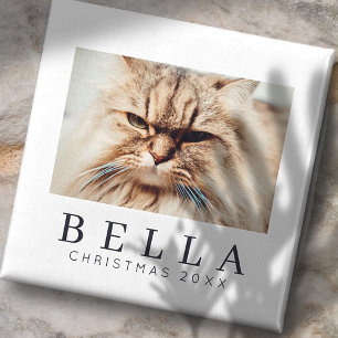 Eenvoudige moderne grafische aangepaste fotosessie magneet