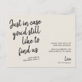 Eenvoudige moderne, grappige aankondiging van de b briefkaart (Voorkant)