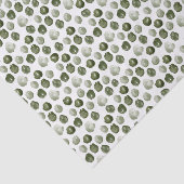 Eenvoudige, moderne, groene Stippen Waterverf kers Tissuepapier (Detail)