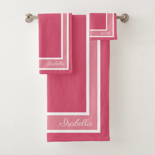 Eenvoudige moderne Honeysuckle Bad Handdoek (Insitu)