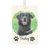 Eenvoudige moderne huisdier foto naam luchtverfrisser (Achterkant)