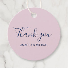 Eenvoudige Moderne Huwelijksgunst Dank u Cadeau La Bedankjes Labels