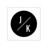 Eenvoudige moderne initialen rubberen stempel - bl (Afrduk)