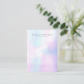 Eenvoudige moderne iriserende oorbel display Kaart Visitekaartje (Staand voorkant)