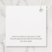 Eenvoudige moderne juwelen-monogram Labels voor he (Achterkant)