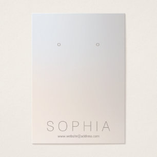 Eenvoudige moderne juwelenontwerper die beeldscher visitekaartje