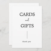 Eenvoudige moderne Kaart voor weddenschappen en ca (Voorkant / Achterkant)