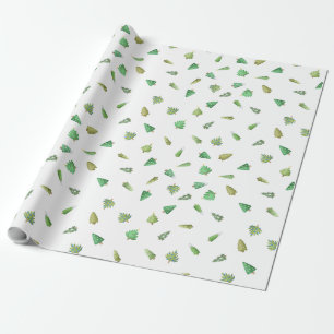 Eenvoudige moderne kerstboom cadeaupapier
