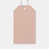 Eenvoudige, moderne kerstfoto | Joyful Holiday Cadeaulabel (Achterkant)